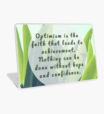 Leaves Quotation (Helen Keller #1) Laptop Skin