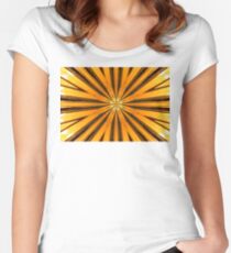 Golden Morning Kaleidoscope Women's Fitted Scoop T-Shirt