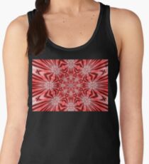 Golden Morning Double Kaleidoscope Neon Red Women's Tank Top