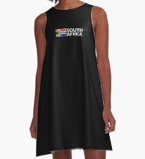 South Africa: South African Flag & South Africa A-Line Dress