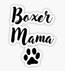 Boxer Mama Sticker