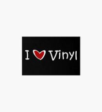 i love vinyl Art Board