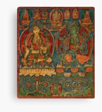 The White Tara and The Green Tara Canvas Print