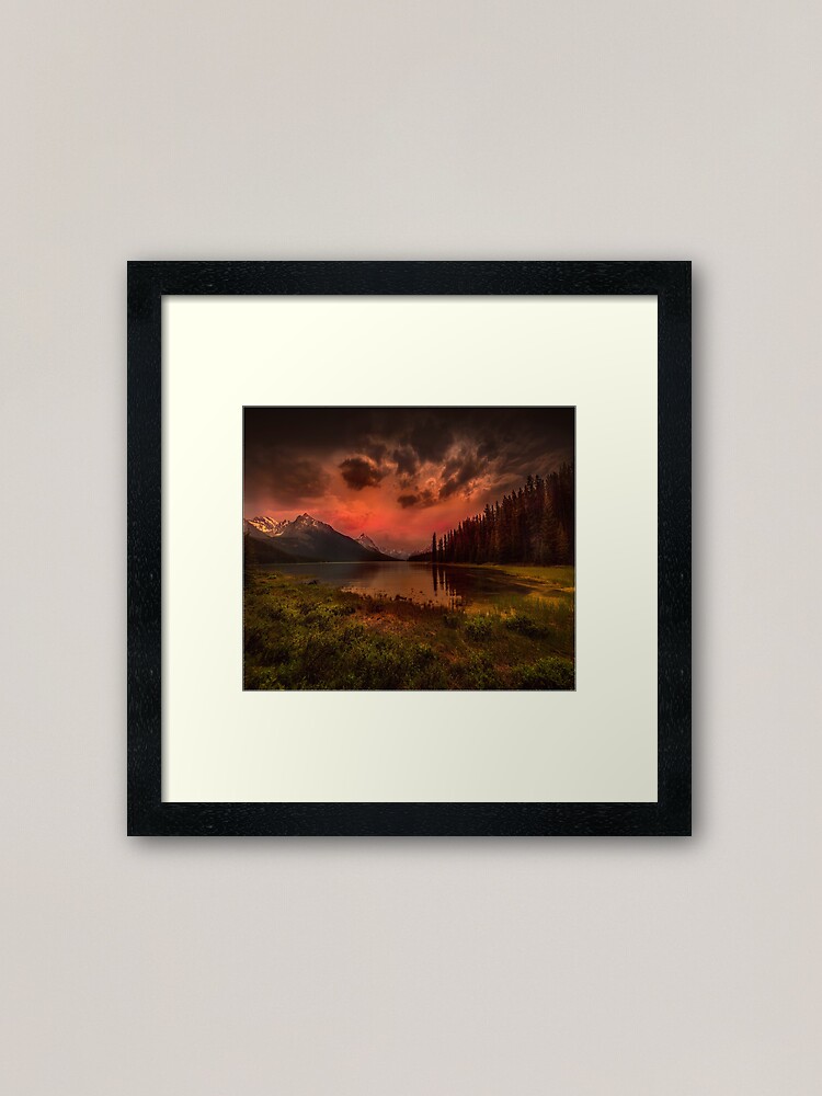 Alternate view of Maligne Lake, Canada Framed Art Print
