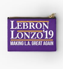 Lebron Lonzo Making L.A. Great Again Basketball T Shirt Studio Pouch