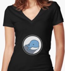Animal Sea Variation 3 Women's Fitted V-Neck T-Shirt