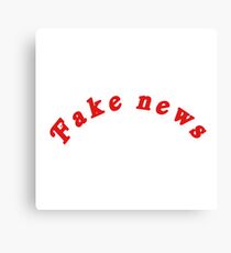 Fake news Canvas Print
