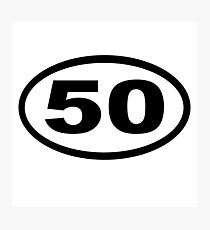 ultramarathon 50 mile oval Photographic Print