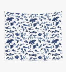 Indigo Ocean Wall Tapestry
