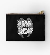 Redheads are Gods Way Of Giving the World Roses Studio Pouch