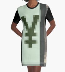 Pixiilated Money by RootCat Graphic T-Shirt Dress
