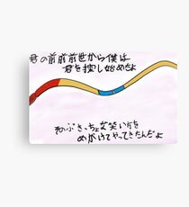 Your name Canvas Print