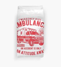 Conception d'affiche d'ambulance d'urgence Housse de couette