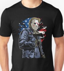 American Flag Axe Murderer Unisex T-Shirt