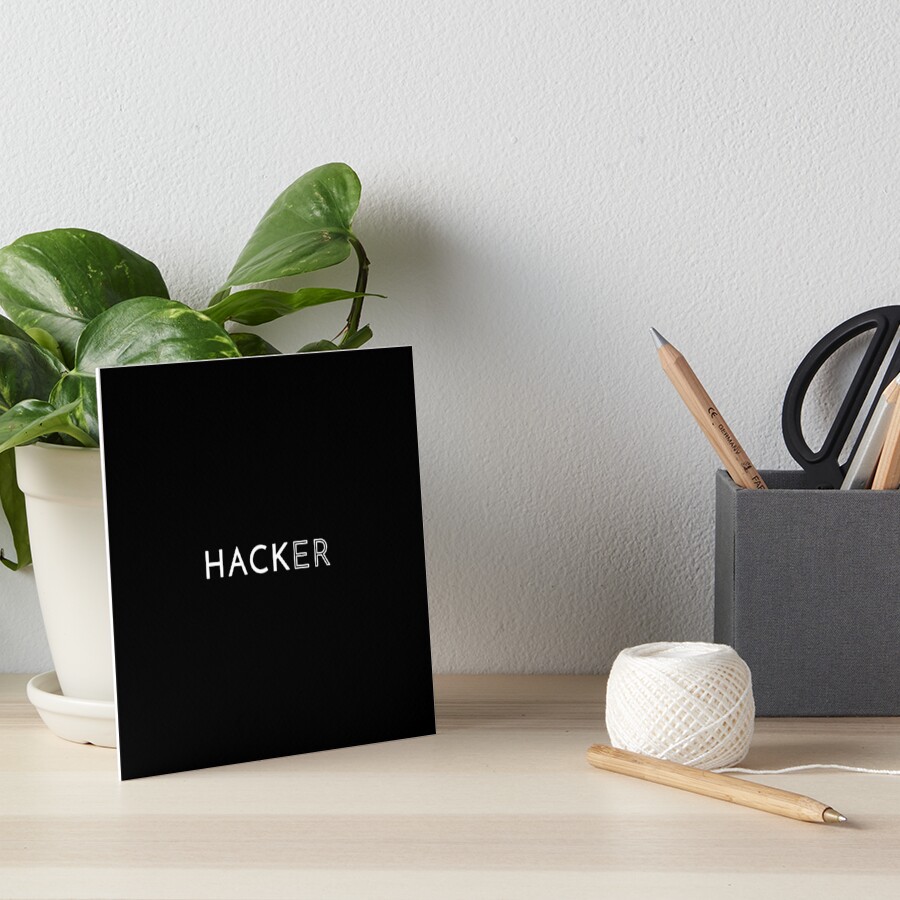Hacker Art Board Print