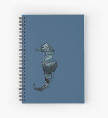 Origami Hippocamp tutorial Spiral Notebook