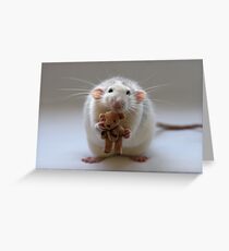 Me and my bear. Greeting Card