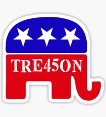 GOP Treason 45 Elephant Sticker