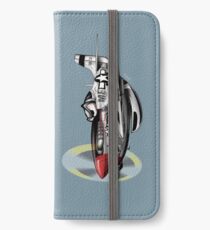 WW-II Warbird P-51 Mustang Airplane Cartoon iPhone Wallet/Case/Skin