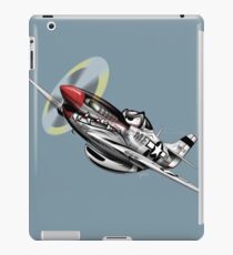 WW-II Warbird P-51 Mustang Airplane Cartoon iPad Case/Skin