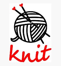 knit with sweet Yarn graphic Photographic Print