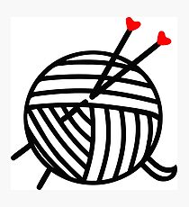 knit yarn - knitters gifts Photographic Print