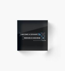 deviant or machine? Acrylic Block