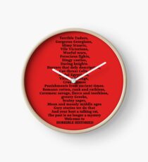 Horrible Histories Theme Song Clock