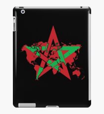 Morocco flag world map iPad Case/Skin