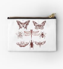 Red Insect Series in pointillism Studio Pouch