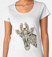 Abstrakte Giraffe Frauen Premium T-Shirts