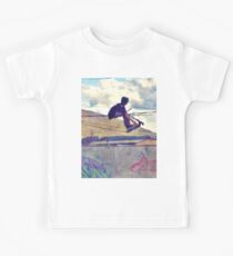 Graffitti Glide Stunt Scooter Sports Artwork Kids T-Shirt