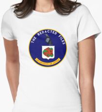 Redacted Files Podcast Logo Women's Fitted T-Shirt