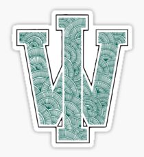Illinois Wesleyan University Doodle Logo Sticker