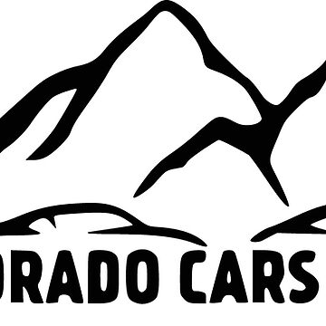 Artwork thumbnail, Colorado Cars & Coffee Mountain Logo - Black Lettering by COCarsAndCoffee