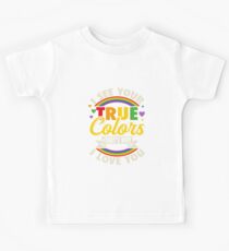 Gay Pride LGBT True Colors Kids Tee