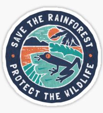Save the Rainforest, Protect the Wildlife Sticker