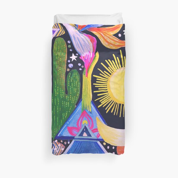 Cactus Sunrise Looking at You Duvet Cover