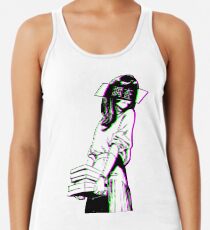 STUDIE - Traurige japanische Ästhetik Racerback Tank Top