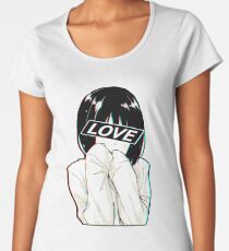 LOVE Sad Japanese Aesthetic Women's Premium T-Shirt