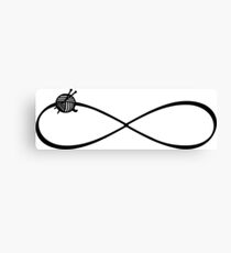 Infinity knit symbol / cute knitters gifts Canvas Print