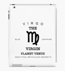 August September Birthday Gifts Born In August September Virgo Gift Zodiac Sign Horoscope iPad Case/Skin