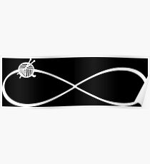 Infinity knitting yarn symbol / knitters gifts Poster