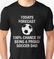 Camiseta unisex Cute Proud Soccer Dad Funny T Shirt