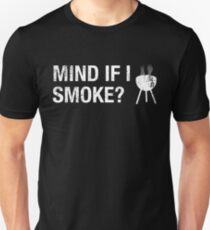 Camiseta unisex Funny Mind If I Smoke Egg Smoker BBQ Father's Day T Shirt