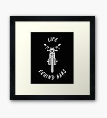 Retro Motorcycle Classic Car Shirt Framed Print