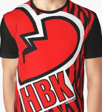 Herz-Bruch-Kind - rotes Zebra Grafik T-Shirt