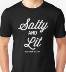 Camiseta unisex Salty & Lit Christian Faith Bible Verse T Shirt