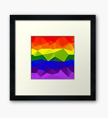 Low Polygon Pride Framed Print