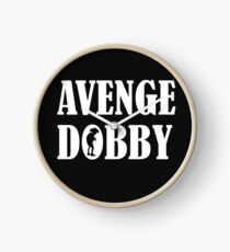 Avenge Dobby white Clock